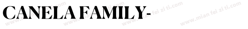 CANELA FAMILY字体转换